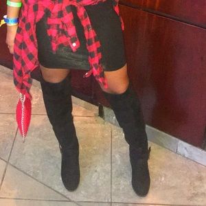 Knee High 3 Inch Block Heel Boots